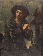 Monsu Bernardo Young Peasant Boy painting